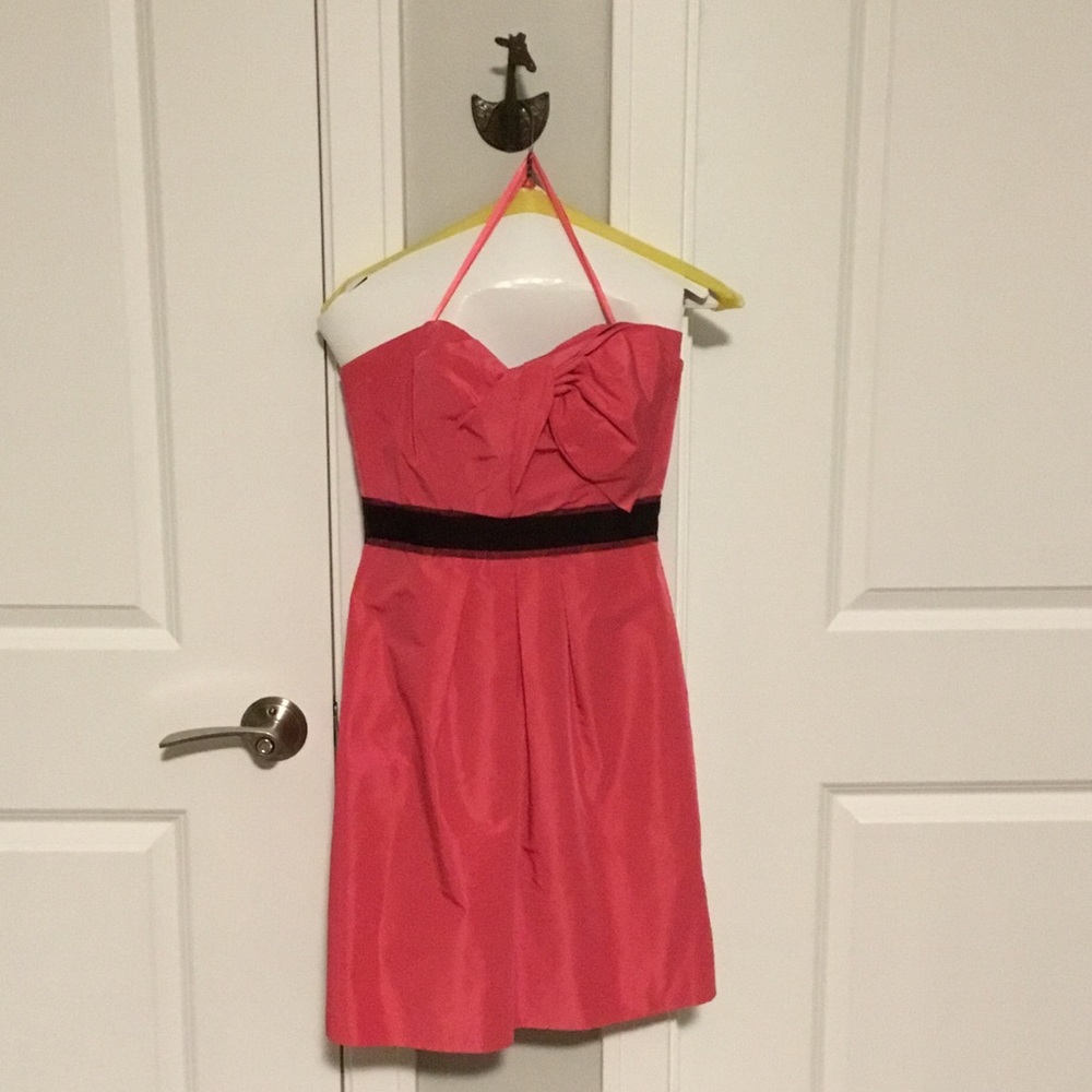 BCBGMaxAzria Pink Street-length Formal - Strapless/Convertible